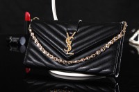 YSL iPhone SE Cases Wallet Black