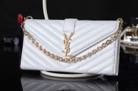 YSL iPhone SE Covers Wallet Leather White